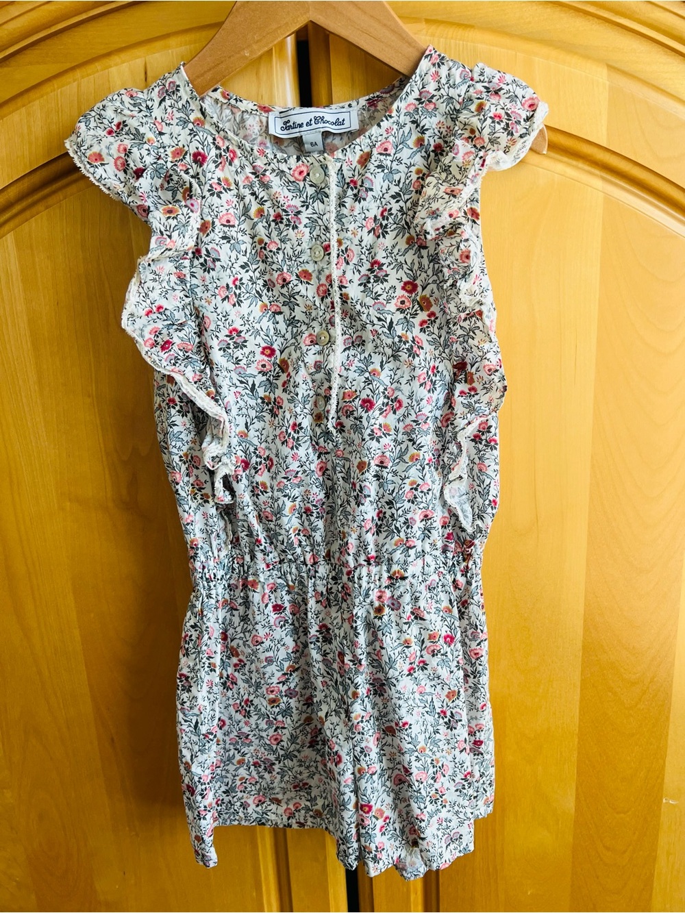 Tartine et Chocolat perfect fall floral romper size 6 years NWOT